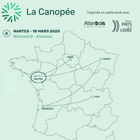 carte de France la canopee